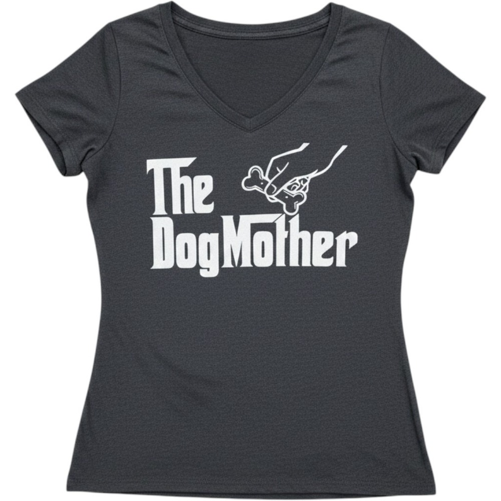 The Dog Mother Graphic T Shirt Gray Womens M Dog Mom